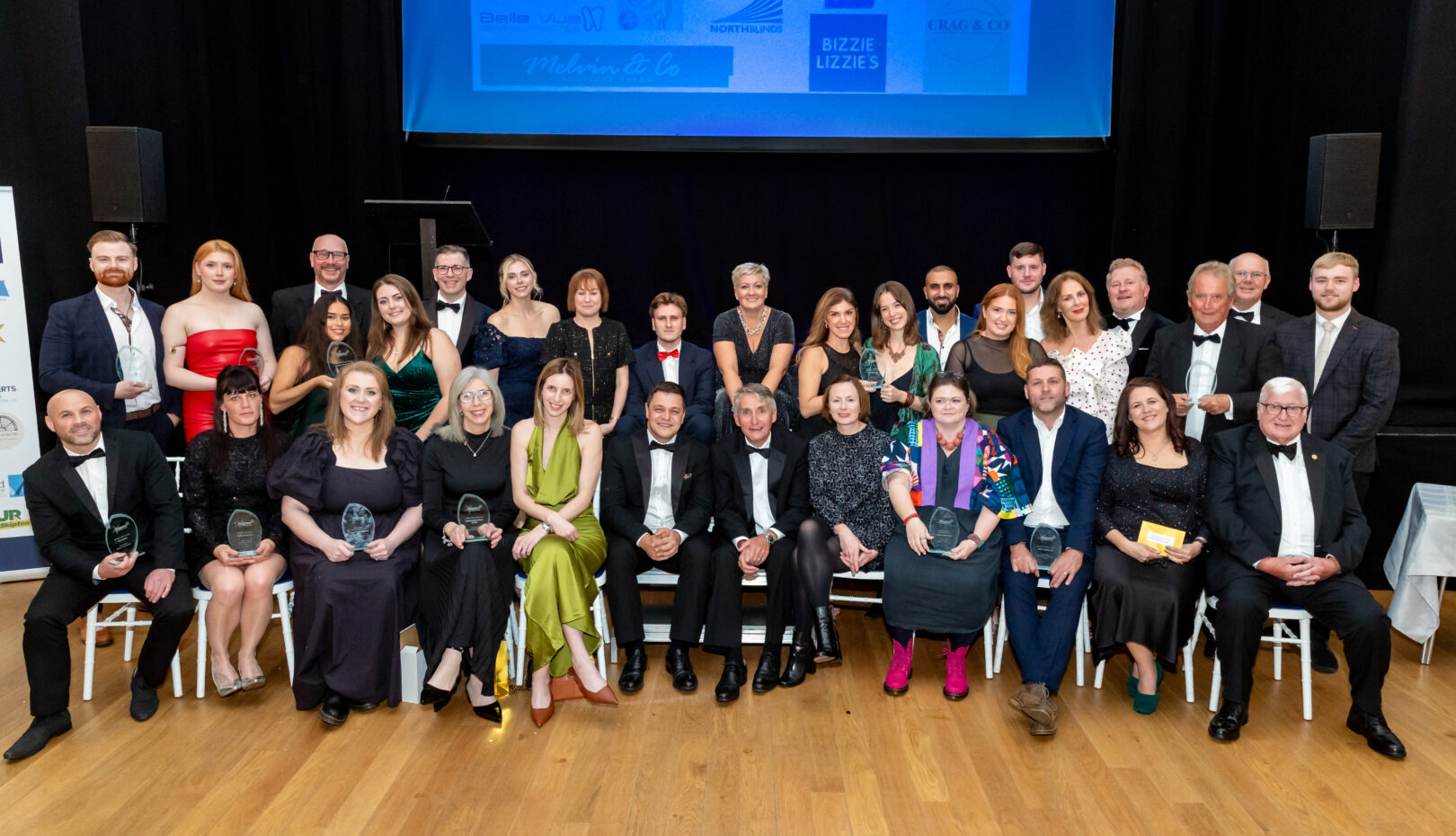 All of the winners pictured at the Skipton Business Awards 2025 ceremony.